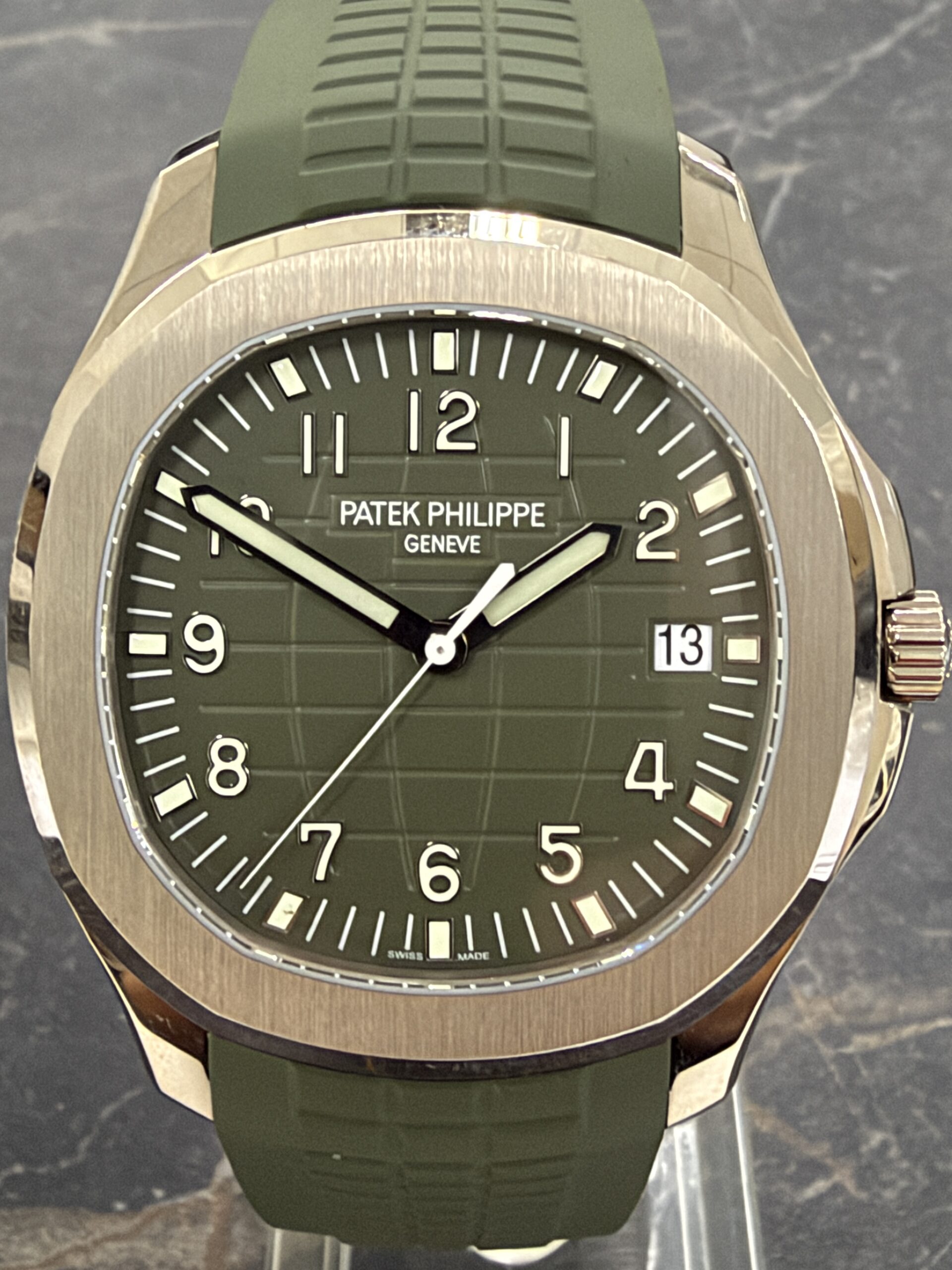 Patek Philippe Aquanaut 5168G White Gold, Green 2021