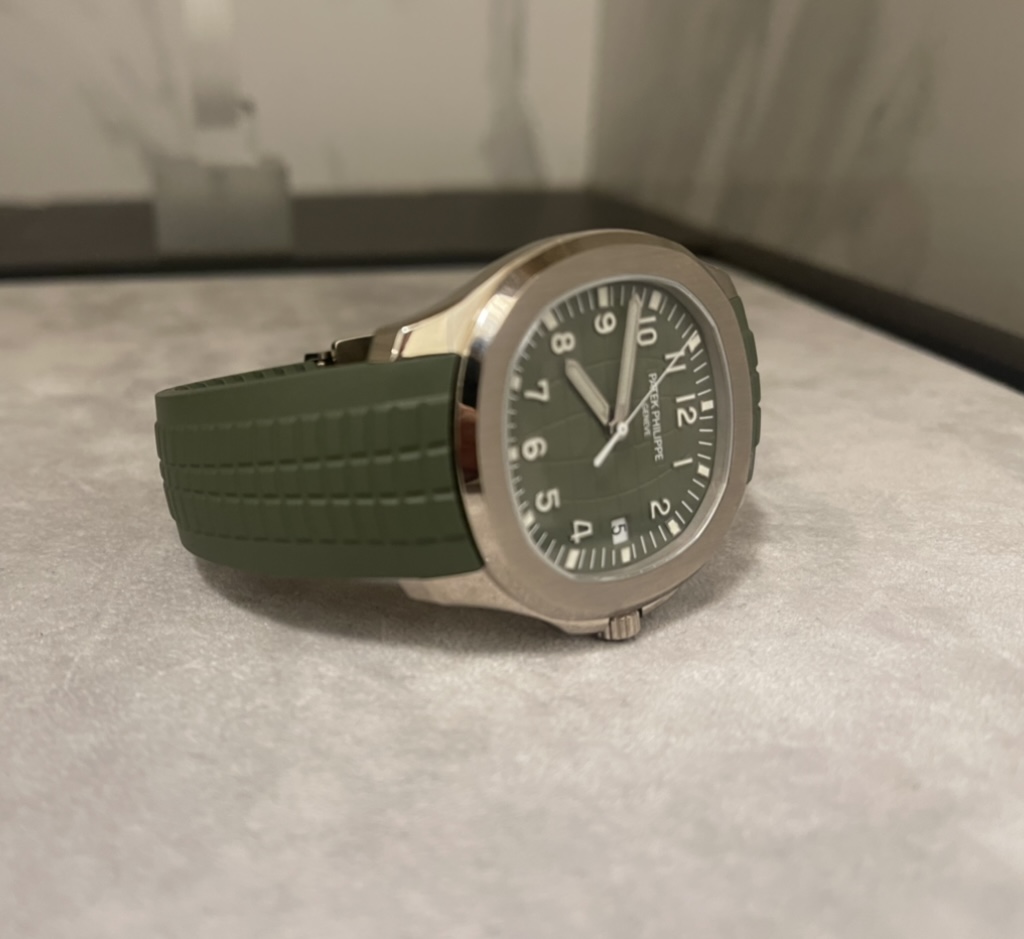 Patek Philippe Aquanaut 5168G White Gold, Green 2021
