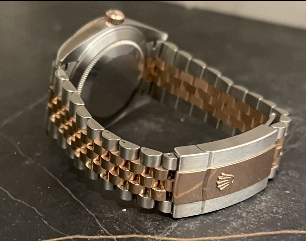 IMG_8192 Rolex Datejust 41 Steel & Rose Gold Chocolate Dial- 2021