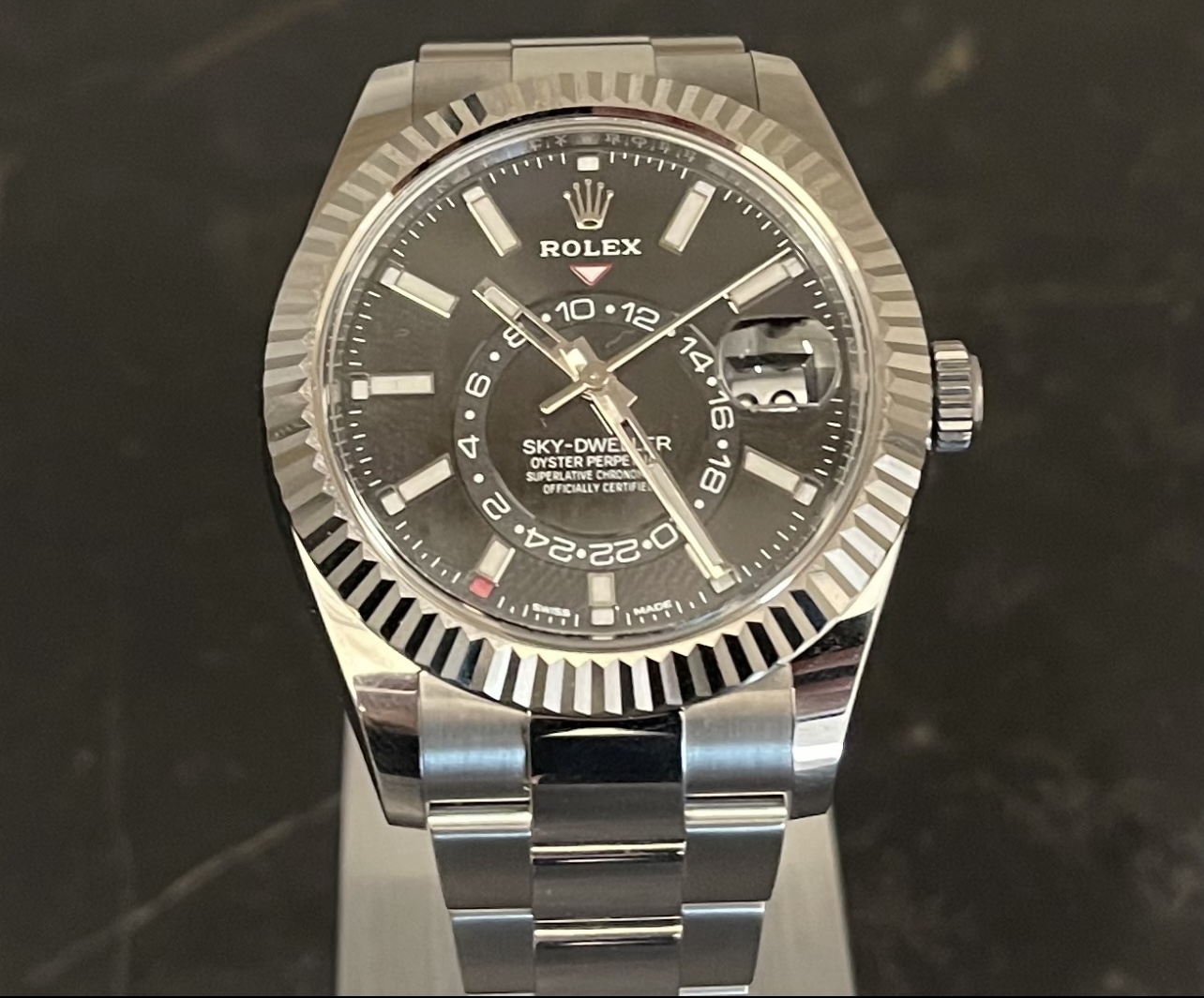 IMG_9288 Rolex Sky Dweller Steel Black Dial 2018