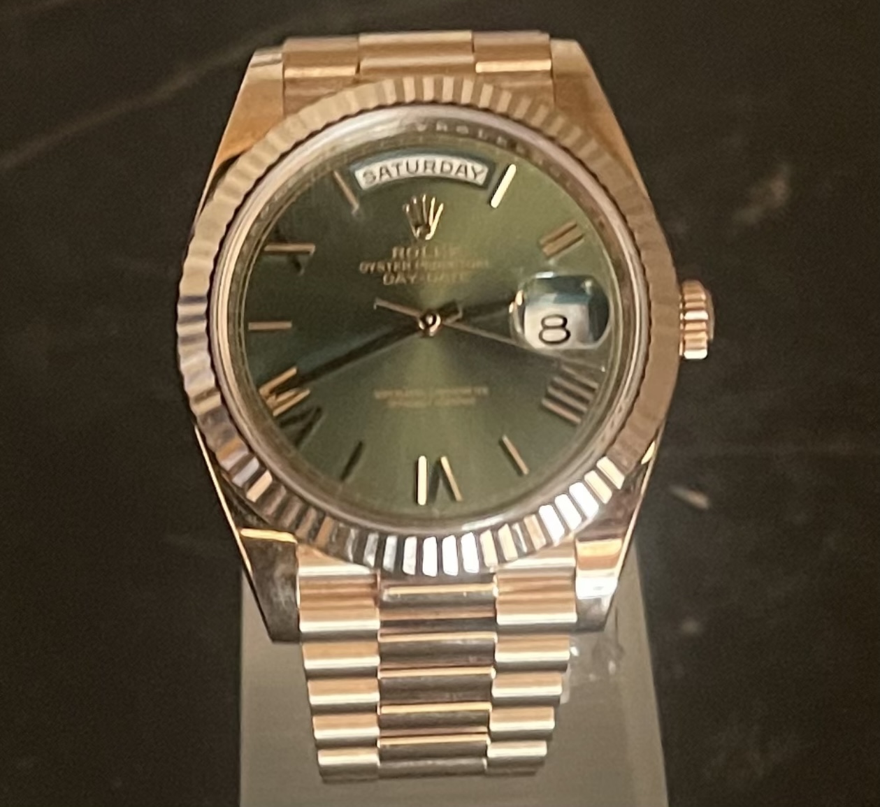 Rolex Day-Date 40 Olive  Dial - 228235 - 2019 Unworn