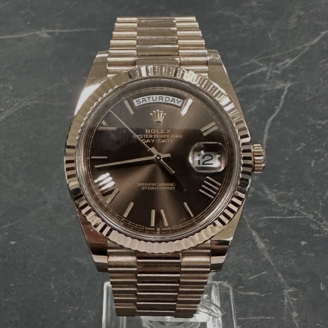 Rolex Day-Date 40 Chocolate Roman Numeral Dial - 228235 2019