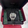 Cartier Santos Green Dial  - 2023 Unworn