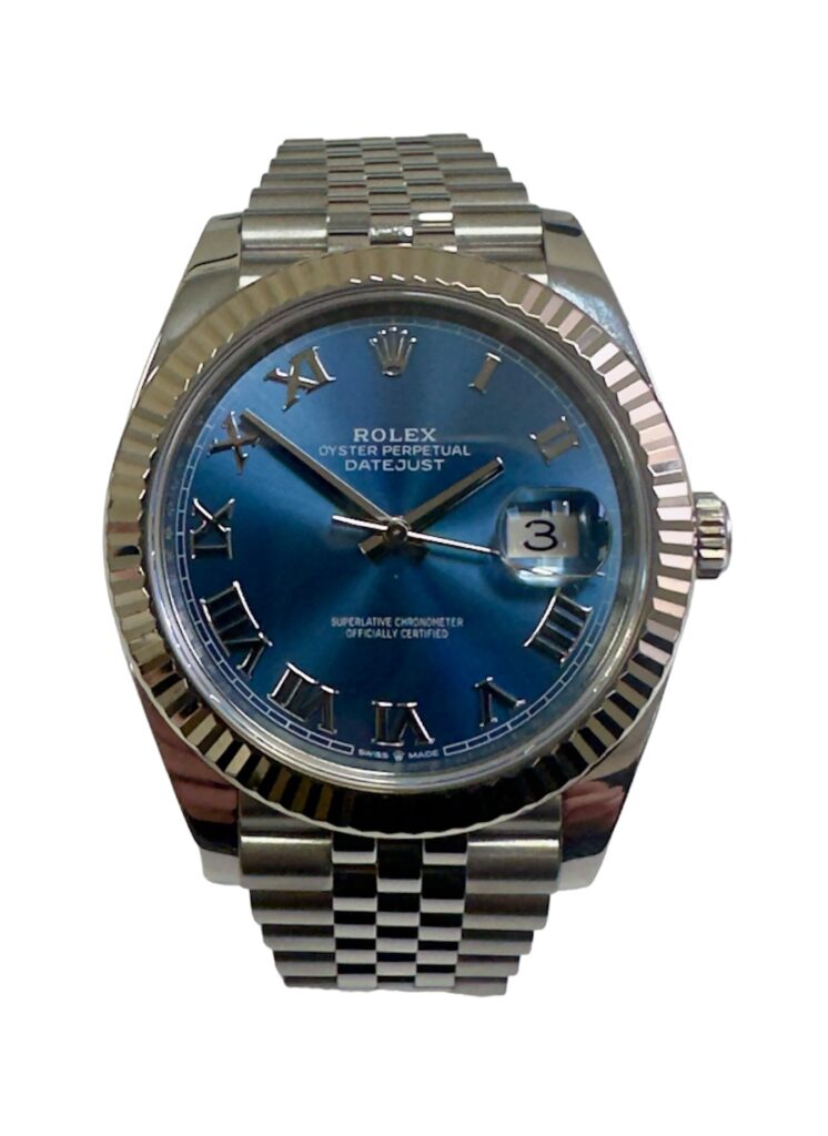 Rolex Datejust 41 Steel & White Gold Blue Azzuro Dial – 126334 – 2019