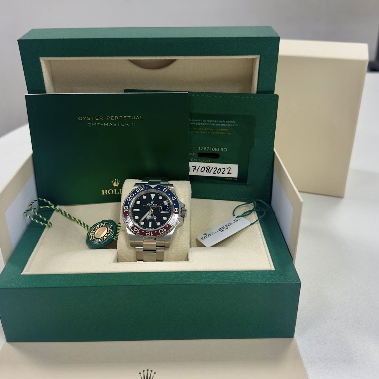 Rolex GMT Master II BLRO "Pepsi" Oyster 2022