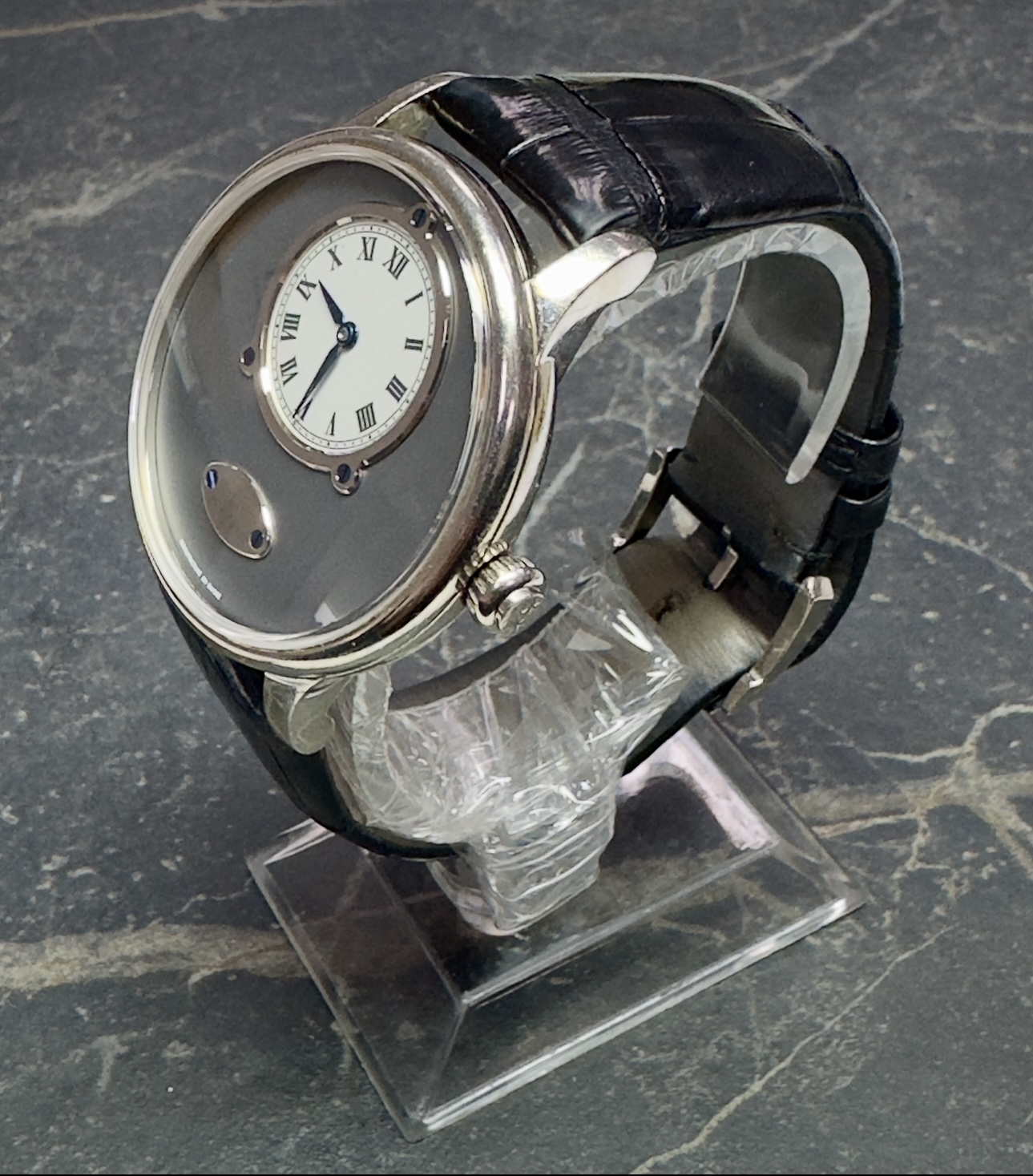 Jaquet Droz Petit Heure Minute 18k White Gold Limited Edition