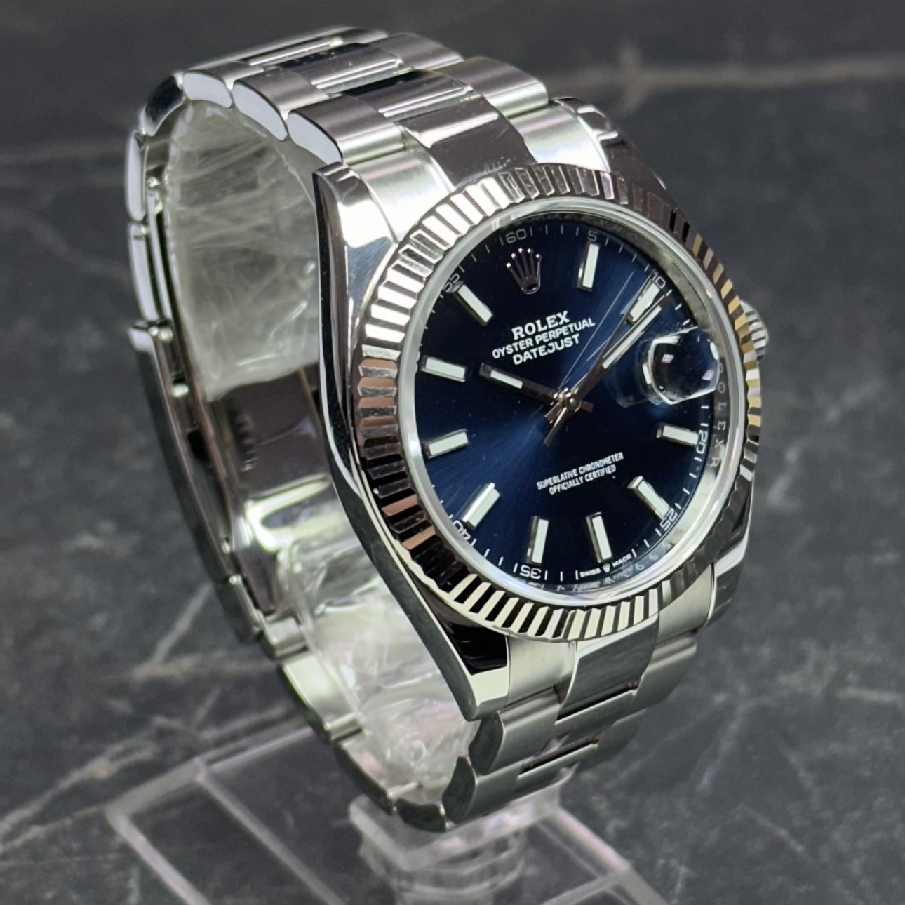 Screenshot Rolex Datejust 41 Steel & White Gold Blue Dial - 126334 - 2021