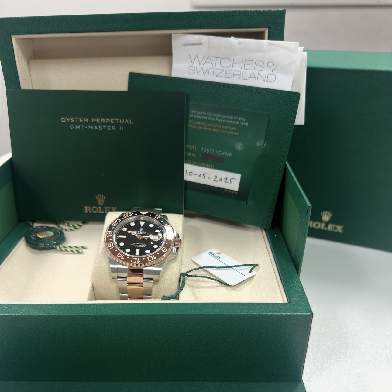 Rolex GMT Master 2 "Rootbeer" Steel & Rose 2025