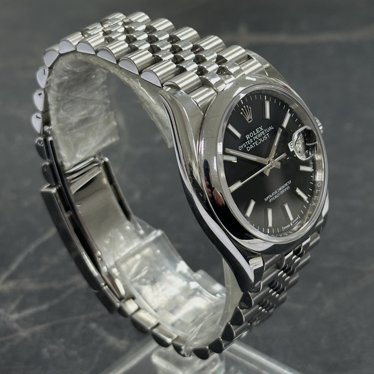 Rolex Datejust 36 Steel Black Baton Dial - 126200 - 2022