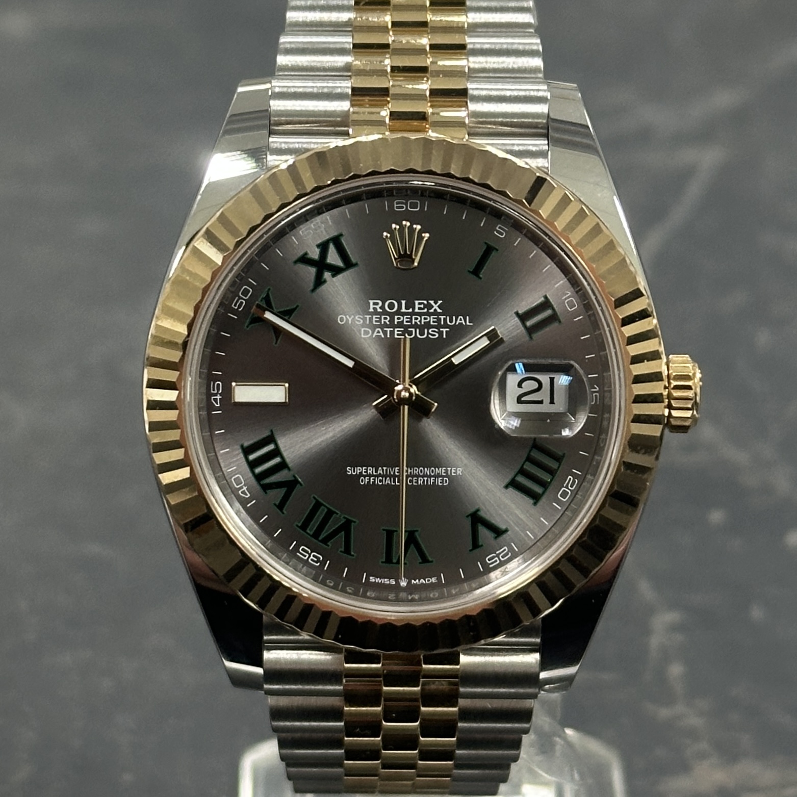 Rolex Datejust 41 Steel & Gold Wimbledon Jubilee 126333 2021