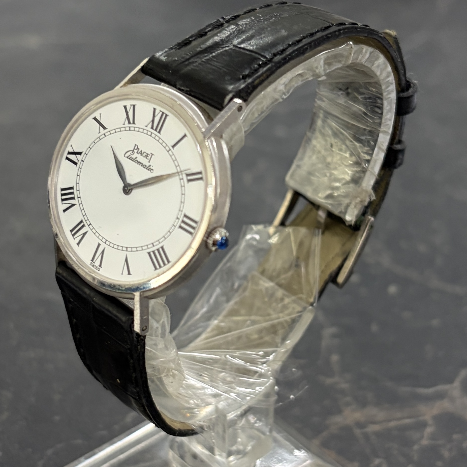 IMG_0506 Piaget 18k White Gold 33mm Ultra Thin Automatic Dress Watch