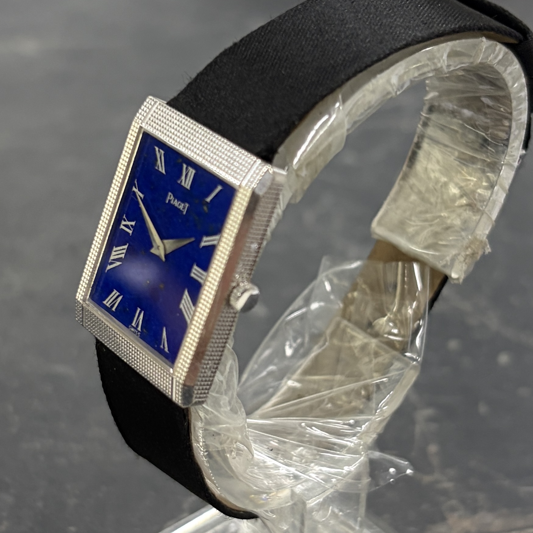 IMG_0514 Piaget 18k White Gold Lapis Lazuli Dial Ultra Thin