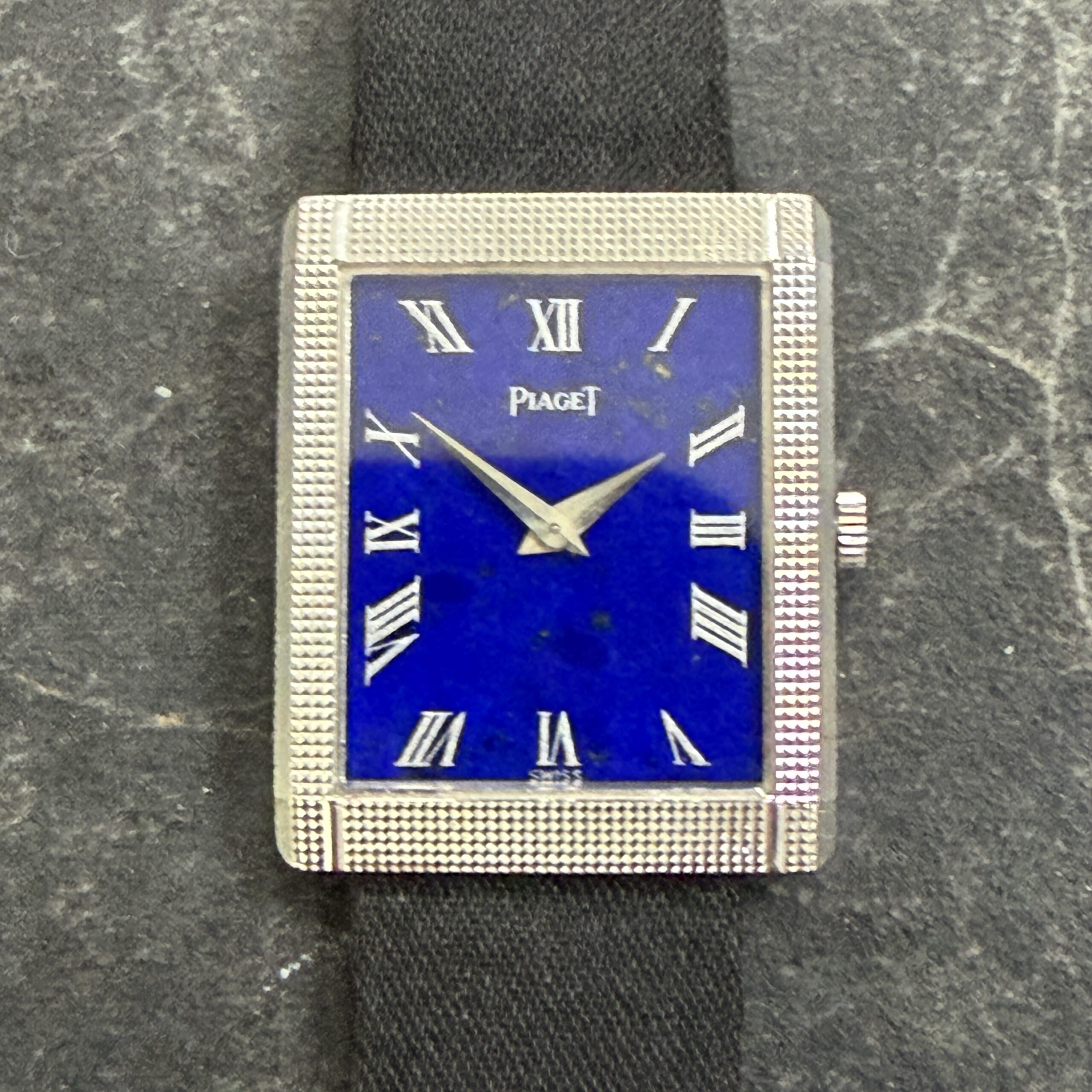 IMG_0518 Piaget 18k White Gold Lapis Lazuli Dial Ultra Thin