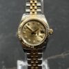 Rolex Datejust 26mm Steel & Gold Champagne Diamond Dial 179173
