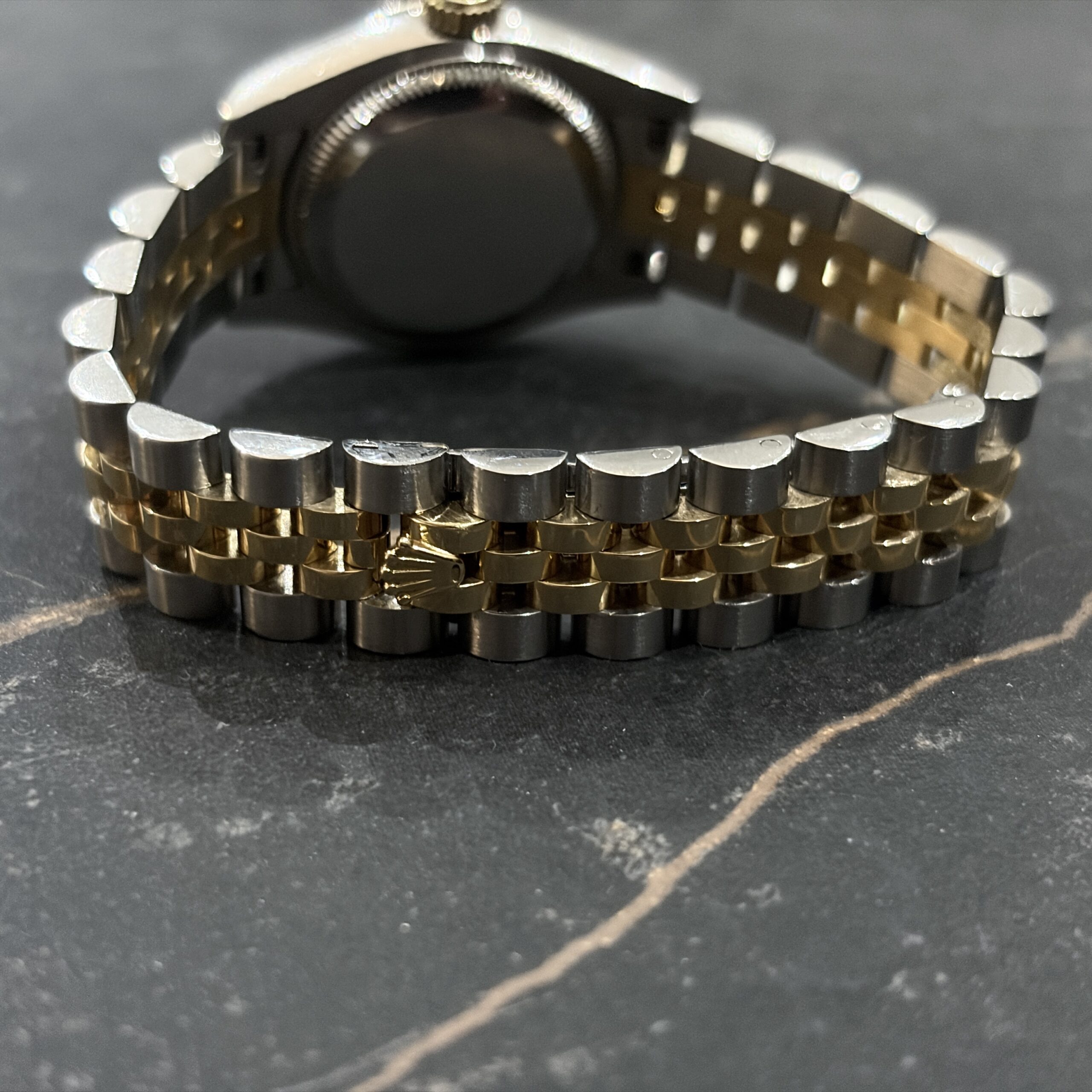 Rolex Datejust 26mm Steel & Gold Champagne Diamond Dial 179173