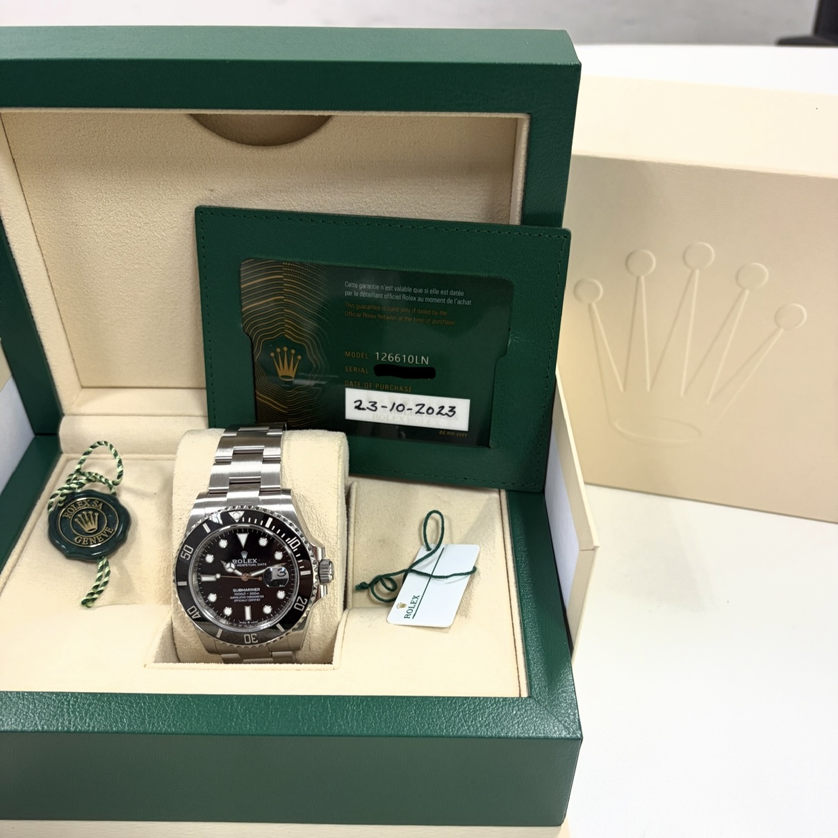 Screenshot Rolex Submariner 41 Date 126610LN 2023