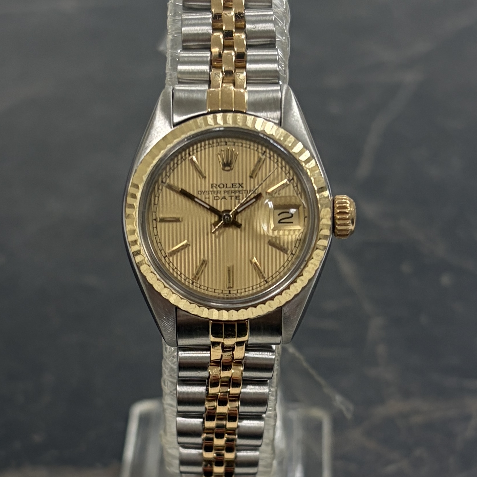 Rolex Datejust 26 Steel & Yellow Gold Tapestry Dial 6917