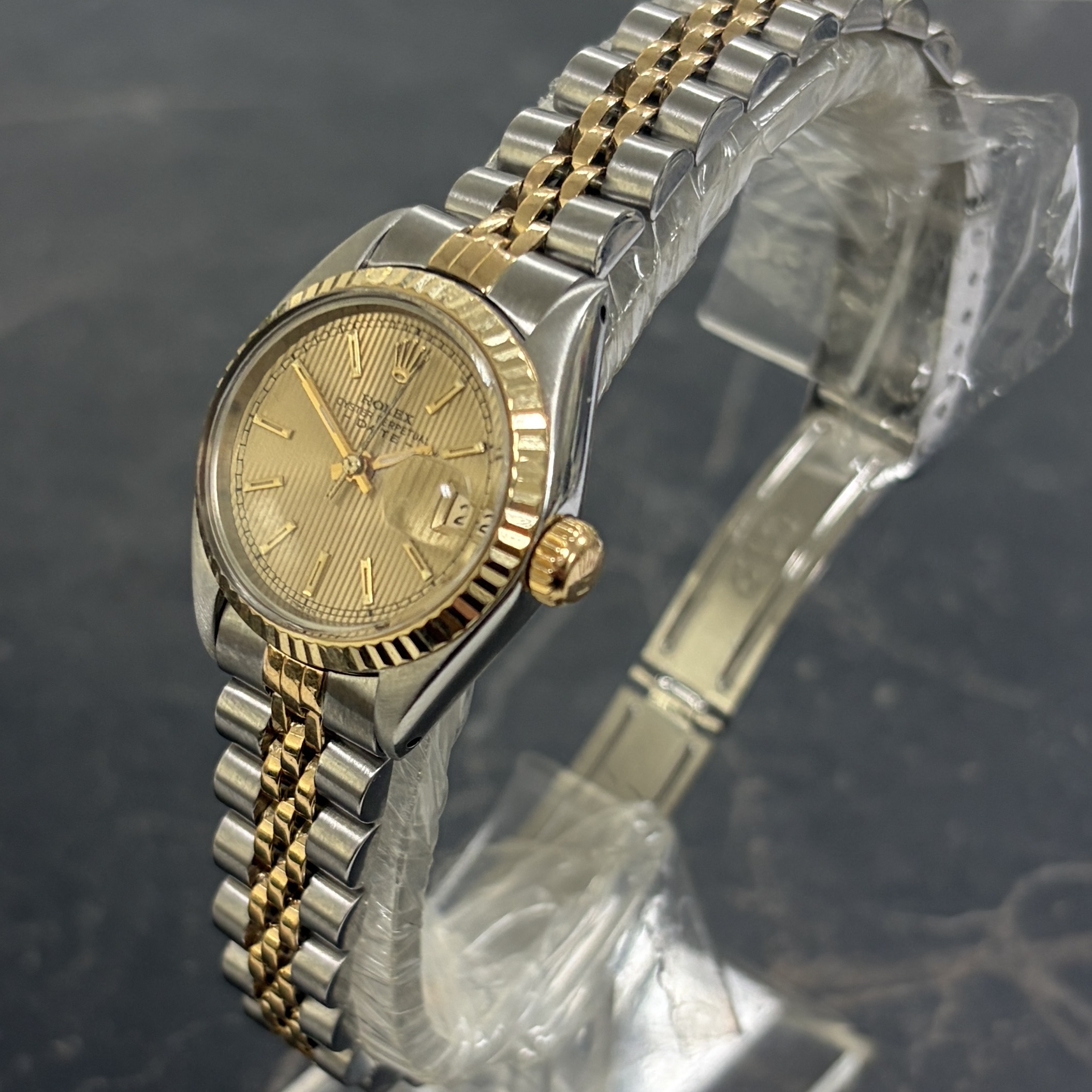 Rolex Datejust 26 Steel & Yellow Gold Tapestry Dial 6917