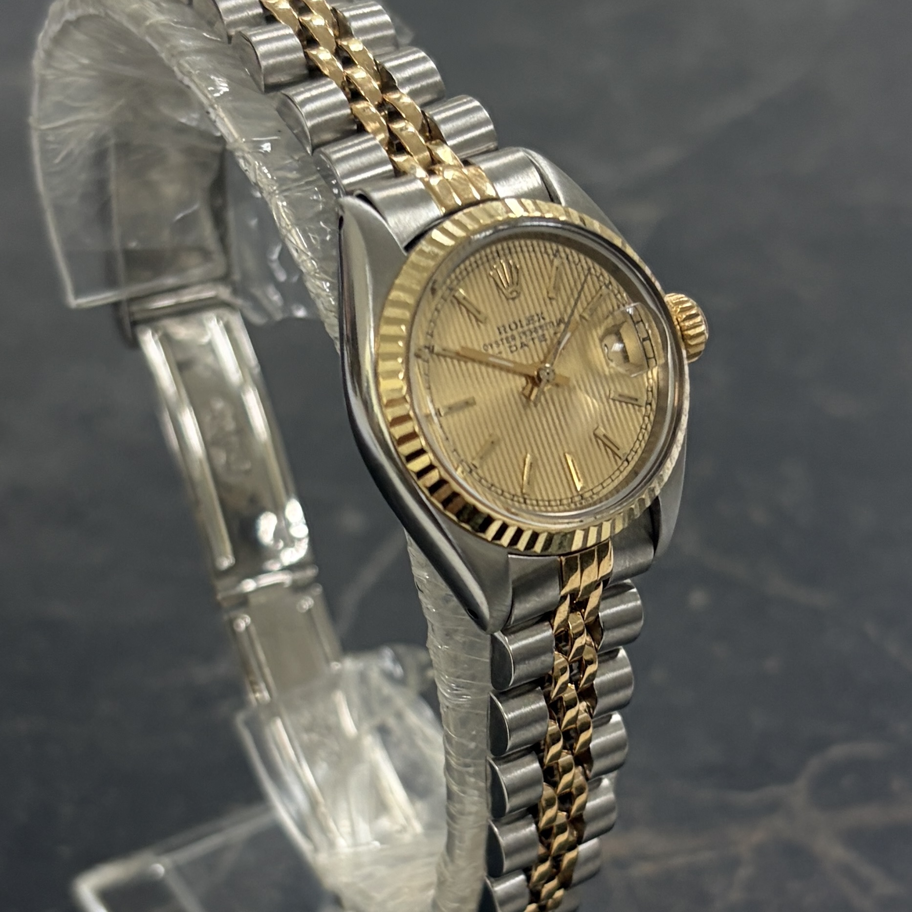 Rolex Datejust 26 Steel & Yellow Gold Tapestry Dial 6917