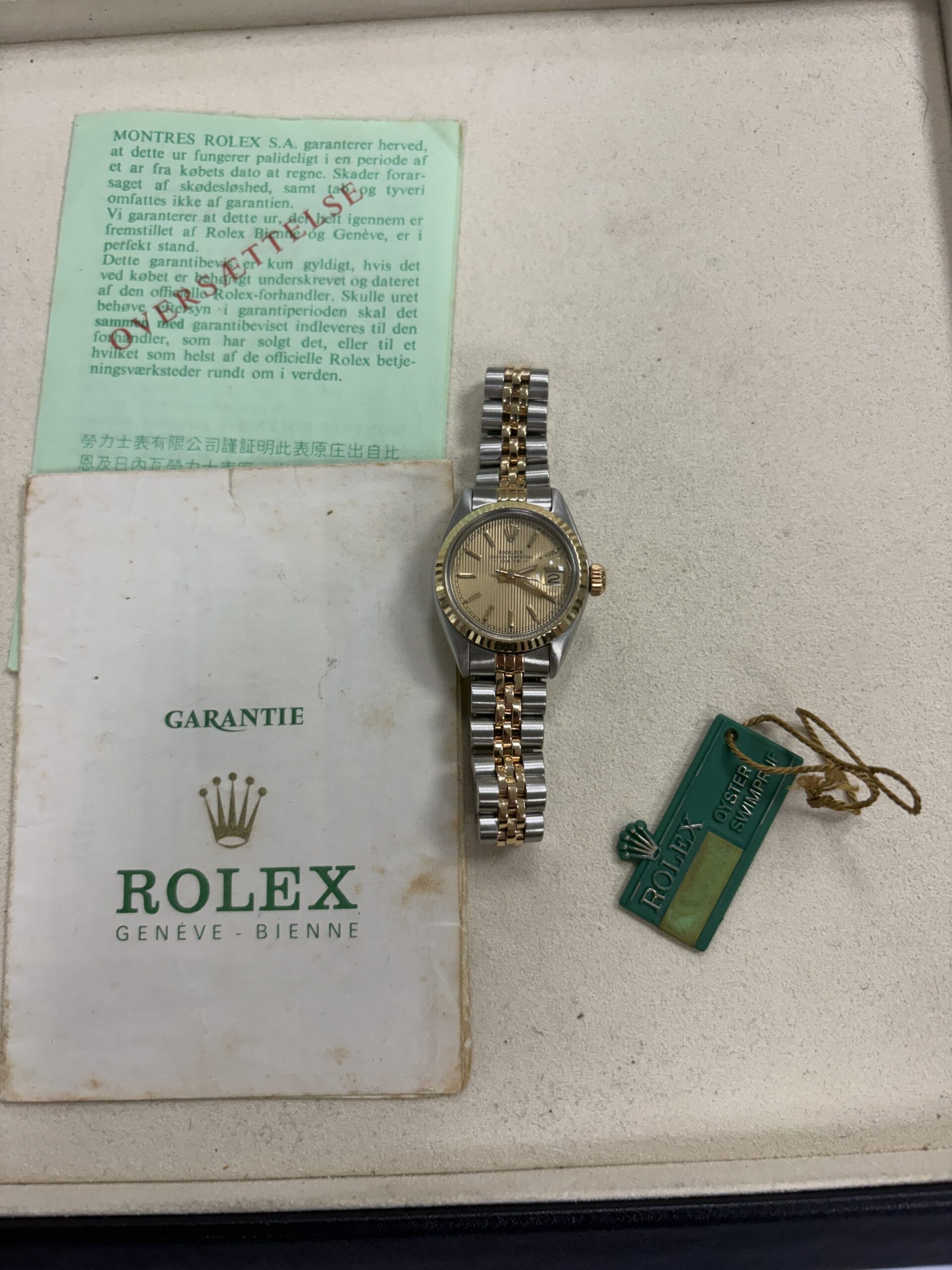 Rolex Datejust 26 Steel & Yellow Gold Tapestry Dial 6917