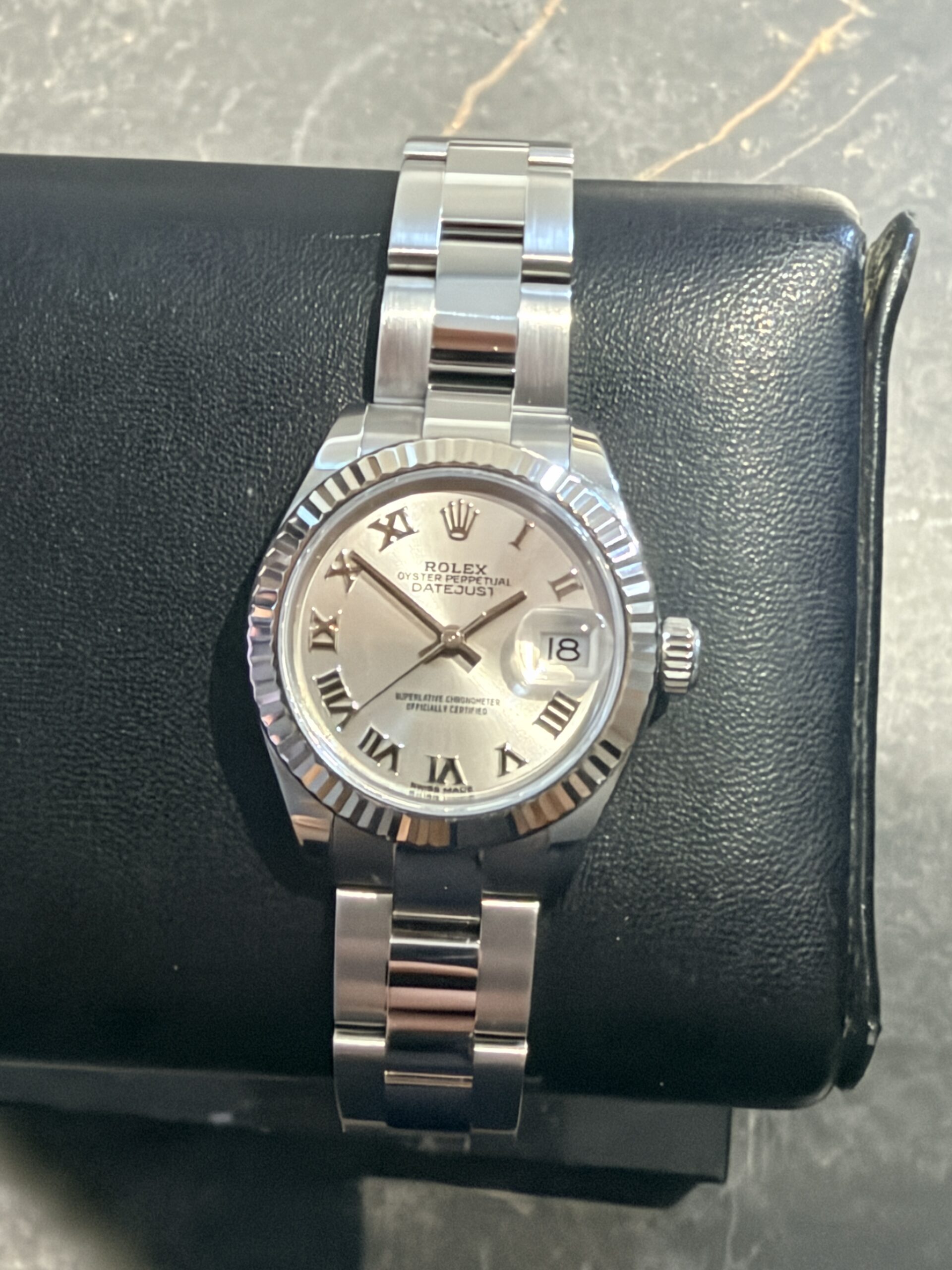 IMG_1317 Rolex Datejust 28 279174 Silver Numeral Dial Steel Oyster 2018