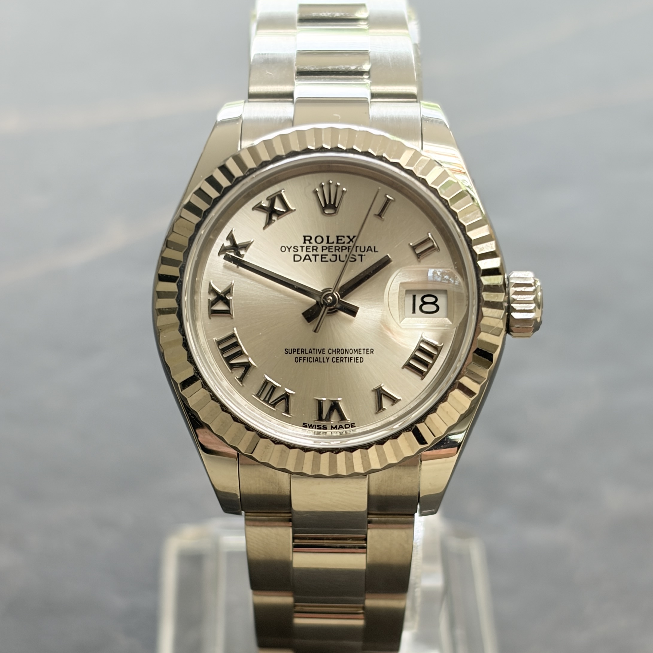 IMG_1330 Rolex Datejust 28 279174 Silver Numeral Dial Steel Oyster 2018