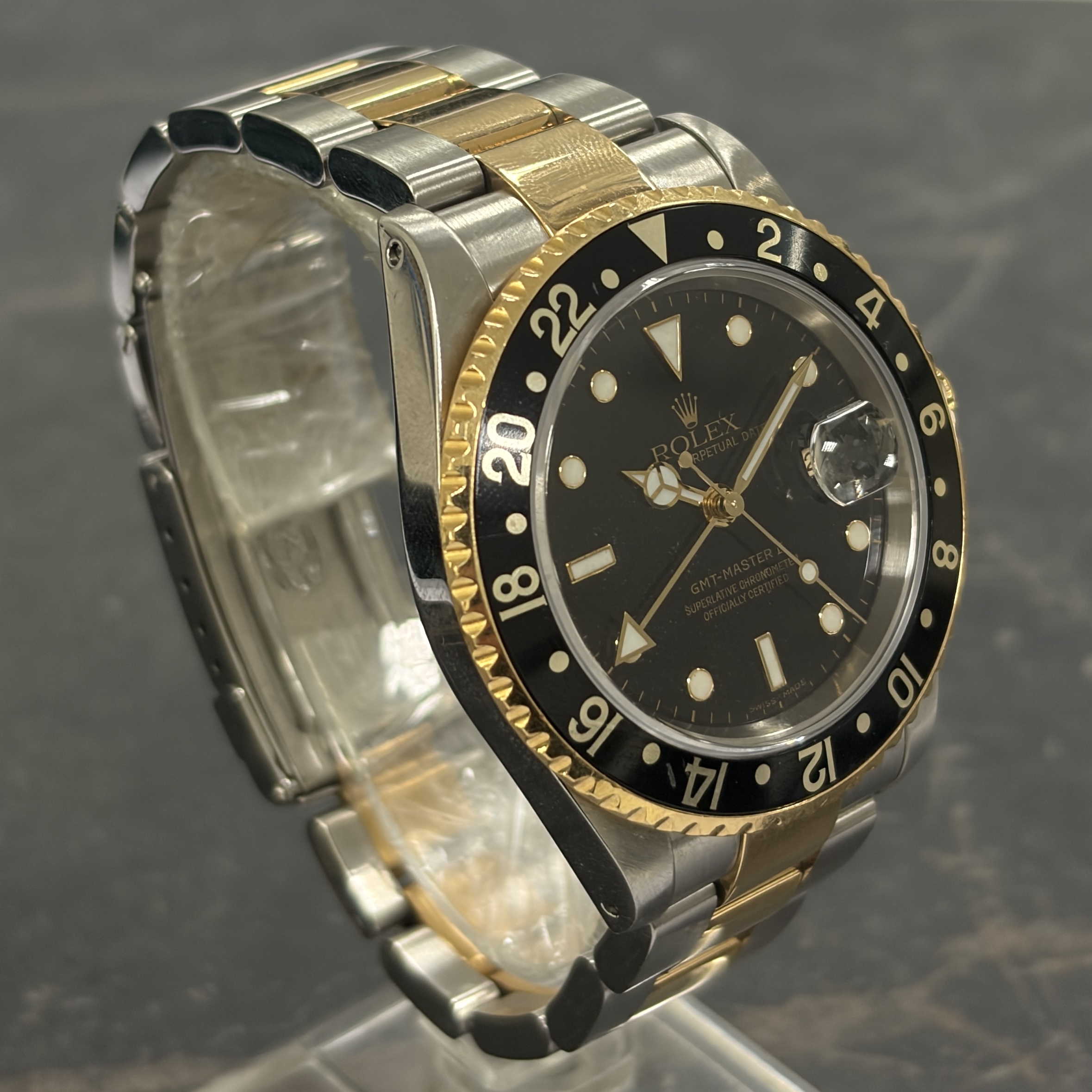 IMG_1402 Rolex GMT Master II Steel & Gold 16713