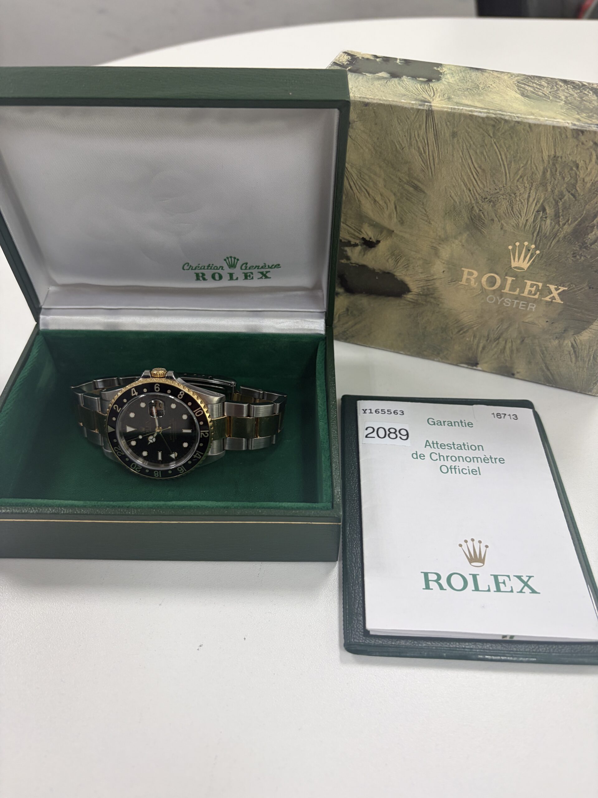 IMG_1411 Rolex GMT Master II Steel & Gold 16713