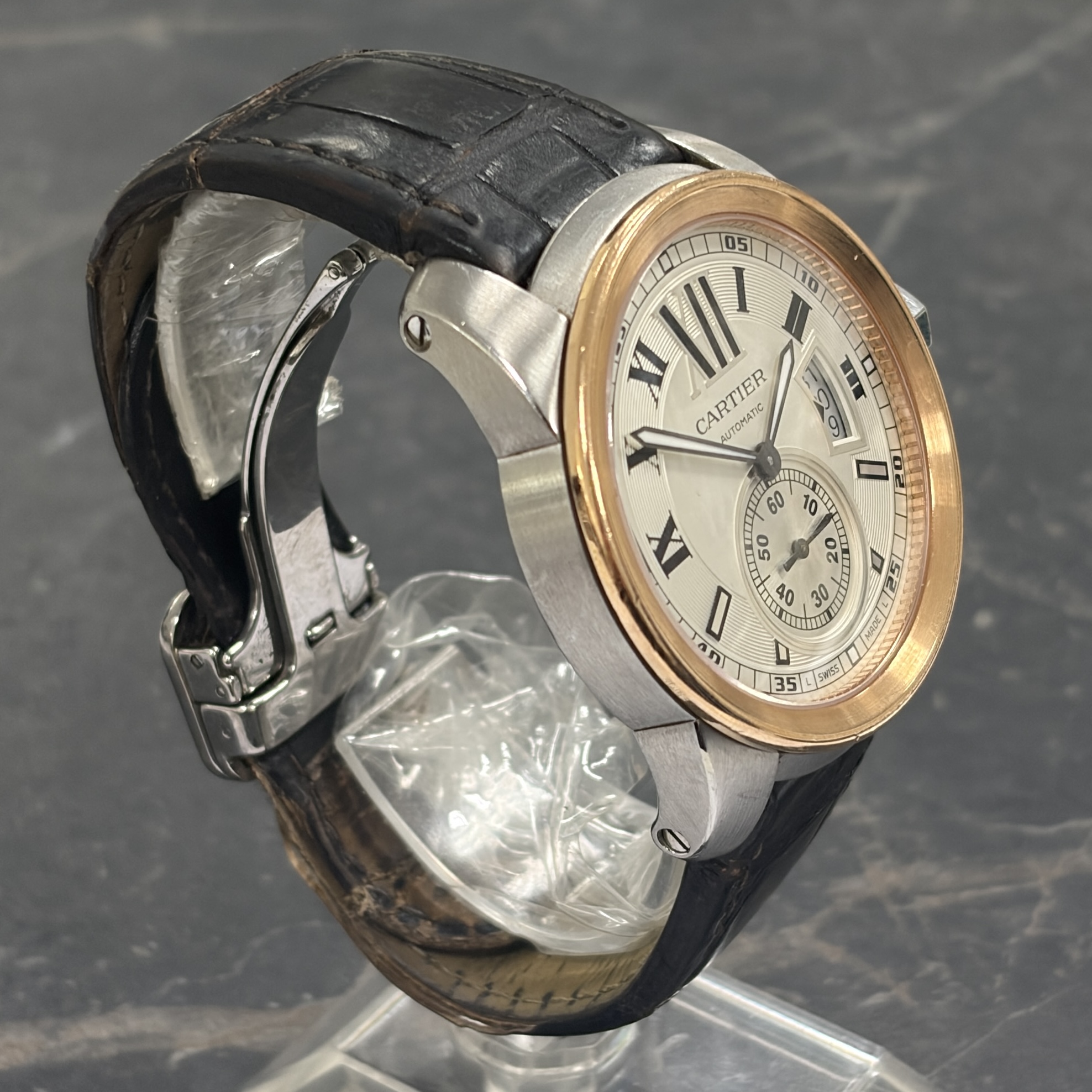 Cartier Calibre De Cartier - 42mm Stainless Steel 18ct Rose Gold - W7100039